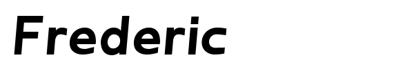 Frederic font preview